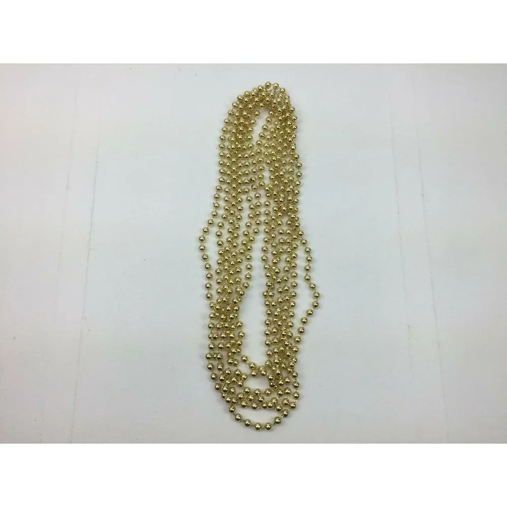 IKEA Christmas Festive Holiday Indoor Decor Gold Bead Garland